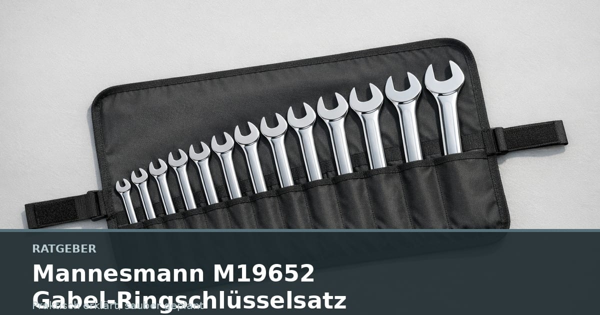 Ein Satz Maulschlüssel in verschiedenen Größen steckt in einer schwarzen Rolltasche.